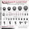 Service Caster 6'' Gray Poly Wheel Swivel 7/16'' Stem Caster with Total Lock Brake SCC-GRTTL20S614-PPUB-716138 - alternate 3
